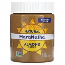 MaraNatha, паста из натурального калифорнийского миндаля, хрустящая, 340 г (12 унций)