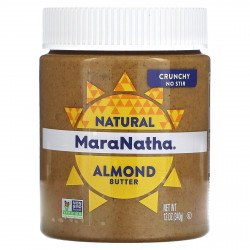 MaraNatha, паста из натурального калифорнийского миндаля, хрустящая, 340 г (12 унций)