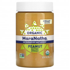 MaraNatha, органическая арахисовая паста, кремовый вкус, 454 г (16 унций)