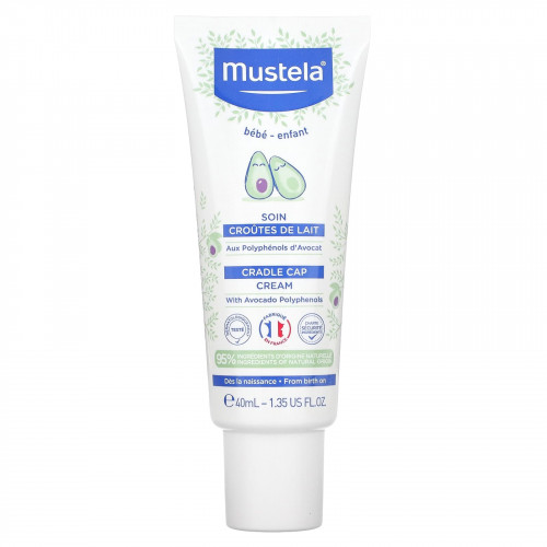 Mustela, Крем Cradle Cap, 1,35 жидкой унции (40 мл)