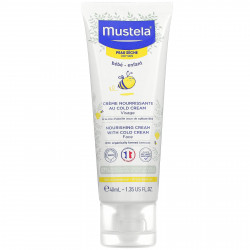 Mustela, питательный охлаждающий детский крем для лица, для сухой кожи, 40 мл (1,35 жидк. унции)