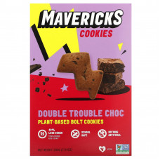 Mavericks, растительное печенье, шоколад, двойной шоколад, 200 г (7,04 унции)