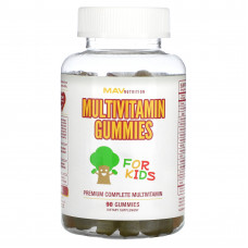 MAV Nutrition, Мультивитаминные жевательные мармеладки, для детей, 90 жевательных таблеток