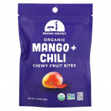 Mavuno Harvest, органические жевательные фруктовые батончики, манго и чили, 55 г (1,94 унции)