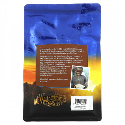 Mt. Whitney Coffee Roasters, органический кофе из Перу, молотый кофе, средней обжарки, 340 г (12 унций)