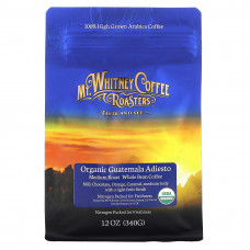 Mt. Whitney Coffee Roasters, Organic Guatemala Adiesto, органический кофе в зернах средней обжарки, 340 г (12 унций)