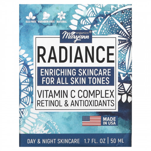 Maryann Organics, Radiance, комплекс витаминов C, ретинол и антиоксиданты, 50 мл (1,7 жидк. Унции)