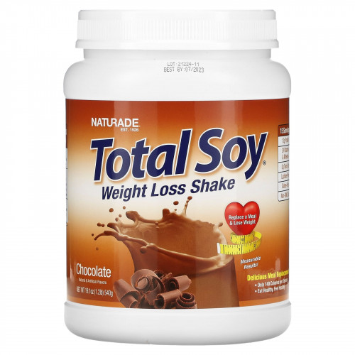 Naturade, Total Soy, коктейль для похудения, шоколад, 540 г (1,2 фунта)