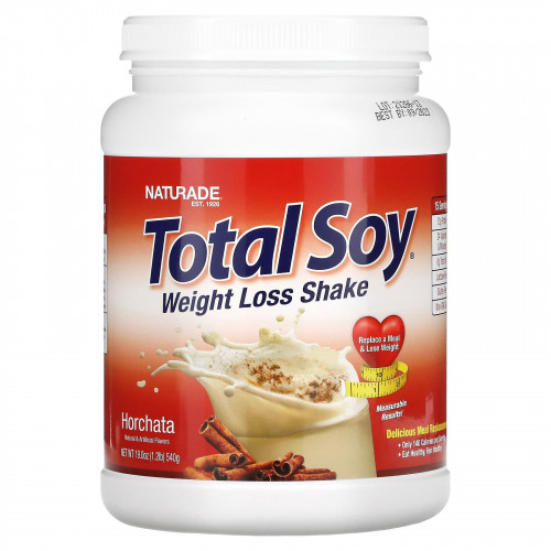 Naturade, Total Soy, коктейль для похудения, орчата, 540 г (1,2 фута)