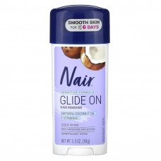 Nair, Средство для удаления волос, Glide On, формула для чувствительной кожи, 93 г (3,3 унции)