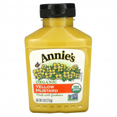 Annie's Naturals, Органическая желтая горчица, 9 унций (255 г)
