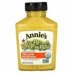 Annie's Naturals, Органическая желтая горчица, 9 унций (255 г)