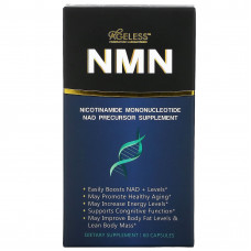 Ageless Foundation Laboratories, NMN, добавка-прекурсор НАД, 130 мг, 60 капсул