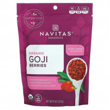 Navitas Organics, Органические ягоды годжи, 227 г (8 унций)