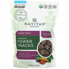 Navitas Organics, Organic Power Snacks, какао и годжи, 454 г (16 унций)