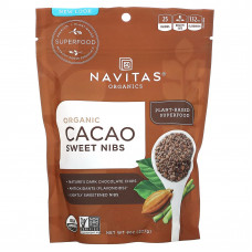 Navitas Organics, Органические сладкие перья какао, 227 г (8 унций)