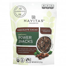 Navitas Organics, Power Snacks, Шоколадное какао, 8 унций (227 г)