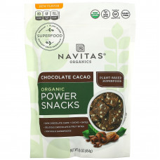 Navitas Organics, Organic Power Snacks, шоколадное какао, 454 г (16 унций)