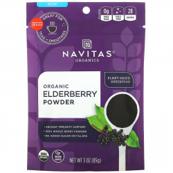 Navitas Organics, Органический порошок из бузины, 85 г (3 унции)