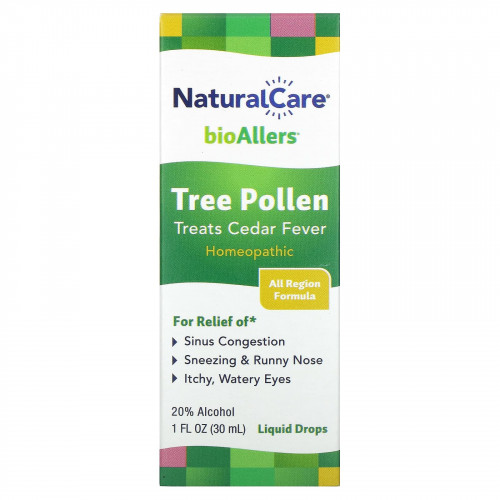 NaturalCare, BioAllers, пыльца деревьев, 30 мл (1 жидк. унция)