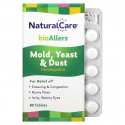 NatraBio, BioAllers, лечение домашней аллергии, 60 таблеток