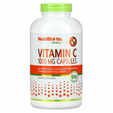 NutriBiotic, Витамин C, 1000 мг, 500 капсул