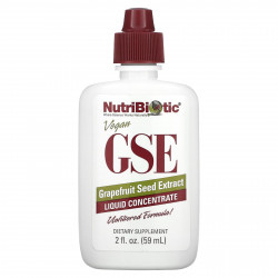 NutriBiotic, веганский экстракт семян грейпфрута GSE, жидкий концентрат, 59 мл (2 жидк. унции)