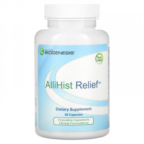 Nutra BioGenesis, AlliHist Relief, 90 капсул