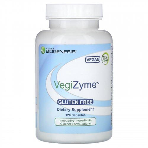 Nutra BioGenesis, VegiZyme, 120 капсул