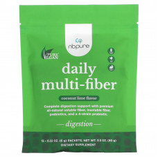 NB Pure, Daily Multi-Fiber, кокос и лайм, 15 пакетиков по 6 г (0,22 унции)