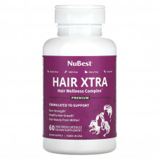 NuBest, Hair Xtra, 60 вегетарианских капсул