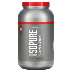 Isopure, Zero Carb, протеиновый порошок, клубника и сливки, 1,36 кг (3 фунта)