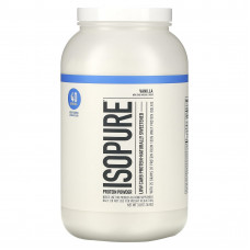 Isopure, протеиновый порошок с низким содержанием углеводов, ванильный крем, 1,36 кг (3 фунта)