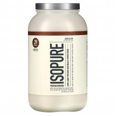 Isopure, Изолят сывороточного белка со вкусом натурального шоколада, 3 фунта (1361 г)