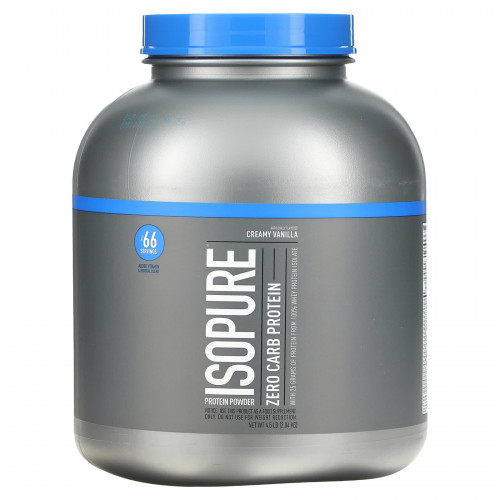 Isopure, Zero Carb, протеиновый порошок, кремовая ваниль, 2,04 кг (4,5 фунта)