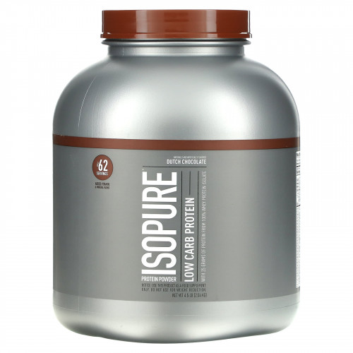 Isopure, Низкоуглеводный протеиновый порошок, датский шоколад, 2,04 кг (4,5 фунта)