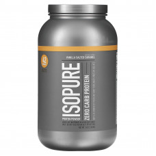 Isopure, IsoPure, протеиновый порошок, ноль углеводов, ваниль, соль, карамель, 3 ф. (1,36 кг)