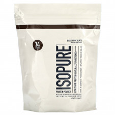 Isopure, Протеиновый порошок с низким содержанием углеводов, темный шоколад, 454 г (1 фунт)