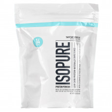 Isopure, Протеиновый порошок с низким содержанием углеводов, таитянская ваниль, 454 г (1 фунт)