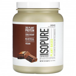 Isopure, Растительный протеиновый порошок, шоколад, 621 г (1,37 фунта)