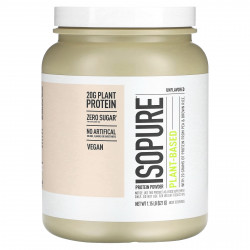 Isopure, Протеиновый порошок на растительной основе, без добавок, 521 г (1,15 фунта)