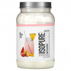 Isopure, Протеиновый порошок Infusions, тропический пунш, 900 г (1,98 фунта)