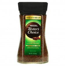 Nescafé, Taster's Choice, House Blend, растворимый кофе, легкая/средняя обжарка, без кофеина, 198 г (7 унций)