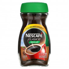 Nescafé, Clasico, растворимый кофе без кофеина, темная обжарка, без кофеина, 200 г (7 унций)
