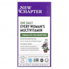 New Chapter, Every Woman's One Daily Multivitamin, 72 вегетарианские таблетки