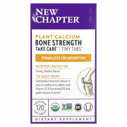 New Chapter, Plant Calcium, Bone Strength Take Care, 120 вегетарианских крошечных таблеток
