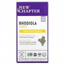 New Chapter, Rhodiola Force, родиола, 30 веганских капсул