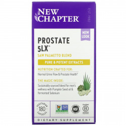 New Chapter, Prostate 5LX, 180 вегетарианских капсул