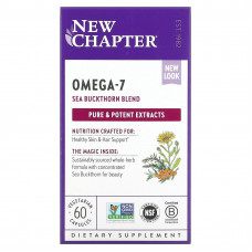 New Chapter, омега-7 жирные кислоты с облепихой, 60 вегетарианских капсул