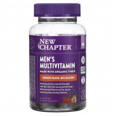 New Chapter, Мультивитамины для мужчин, со вкусом ягод и цитрусовых, 75 жевательных таблеток